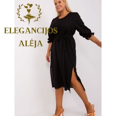 Plus size kjole, sort, model 182285 3 Plus size kjole, sort, model 182285 3