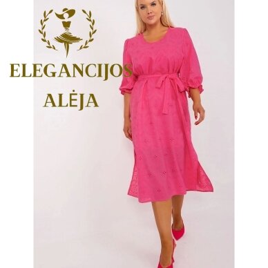 Abito taglie comode, rosa, modello 182287 4