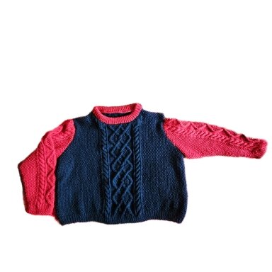 Pullover Rot/Blau Pullover Rot/Blau