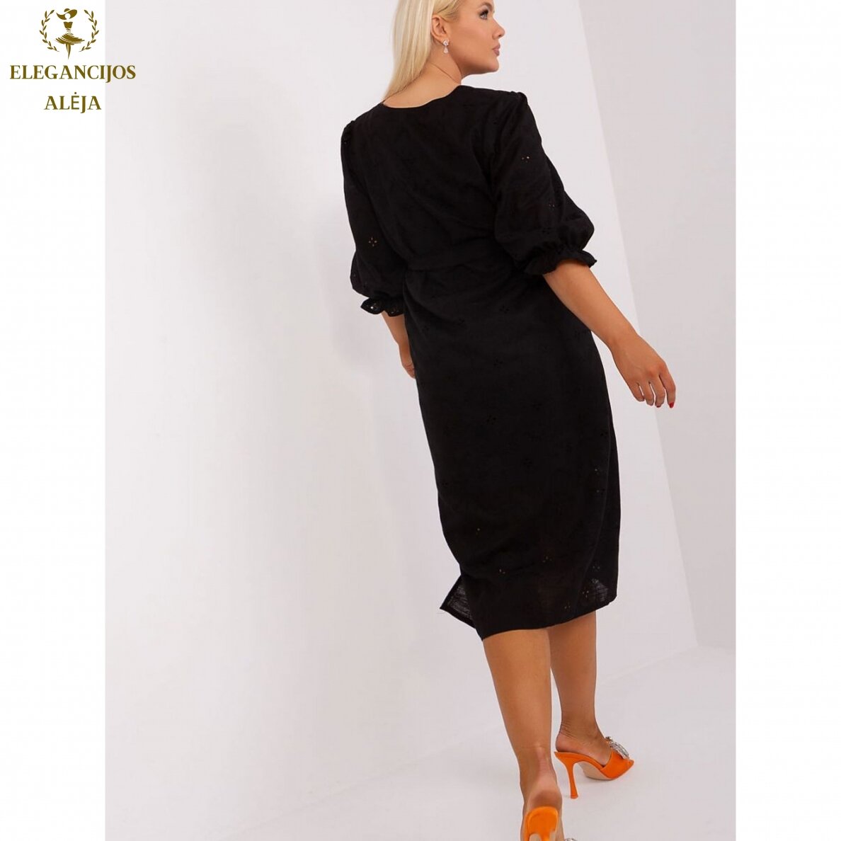 Plus size kjole, sort, model 182285 1 Plus size kjole, sort, model 182285 1