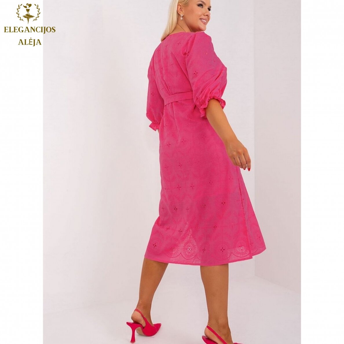 Abito taglie comode, rosa, modello 182287 2