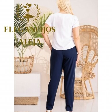 Plus size blouse, white, model 183322 2