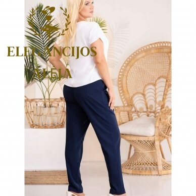 Plus size blouse, white, model 183322 3 Plus size blouse, white, model 183322 3