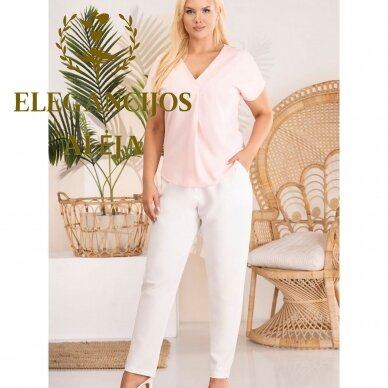 Bluzka plus size, różowa, model 183321 1