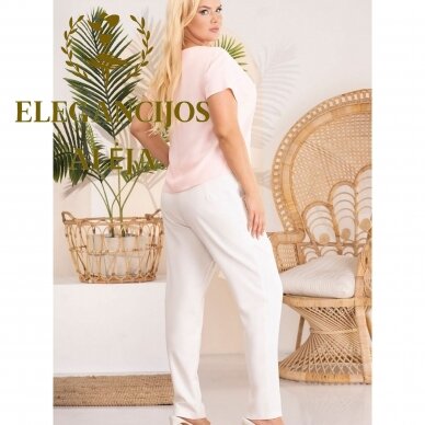 Bluzka plus size, różowa, model 183321 3