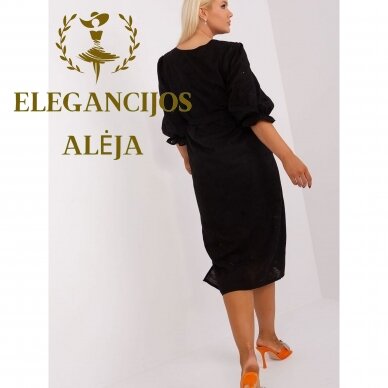 Vestido plus size, preto, modelo 182285 1