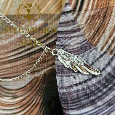 Brooch Wings with Rhinestones 4