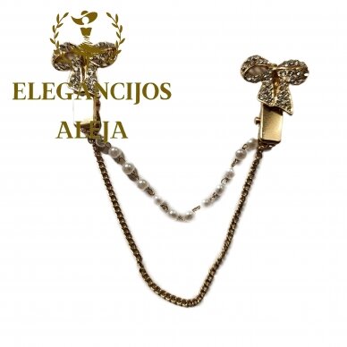 Brooch Clip with Rhinestones