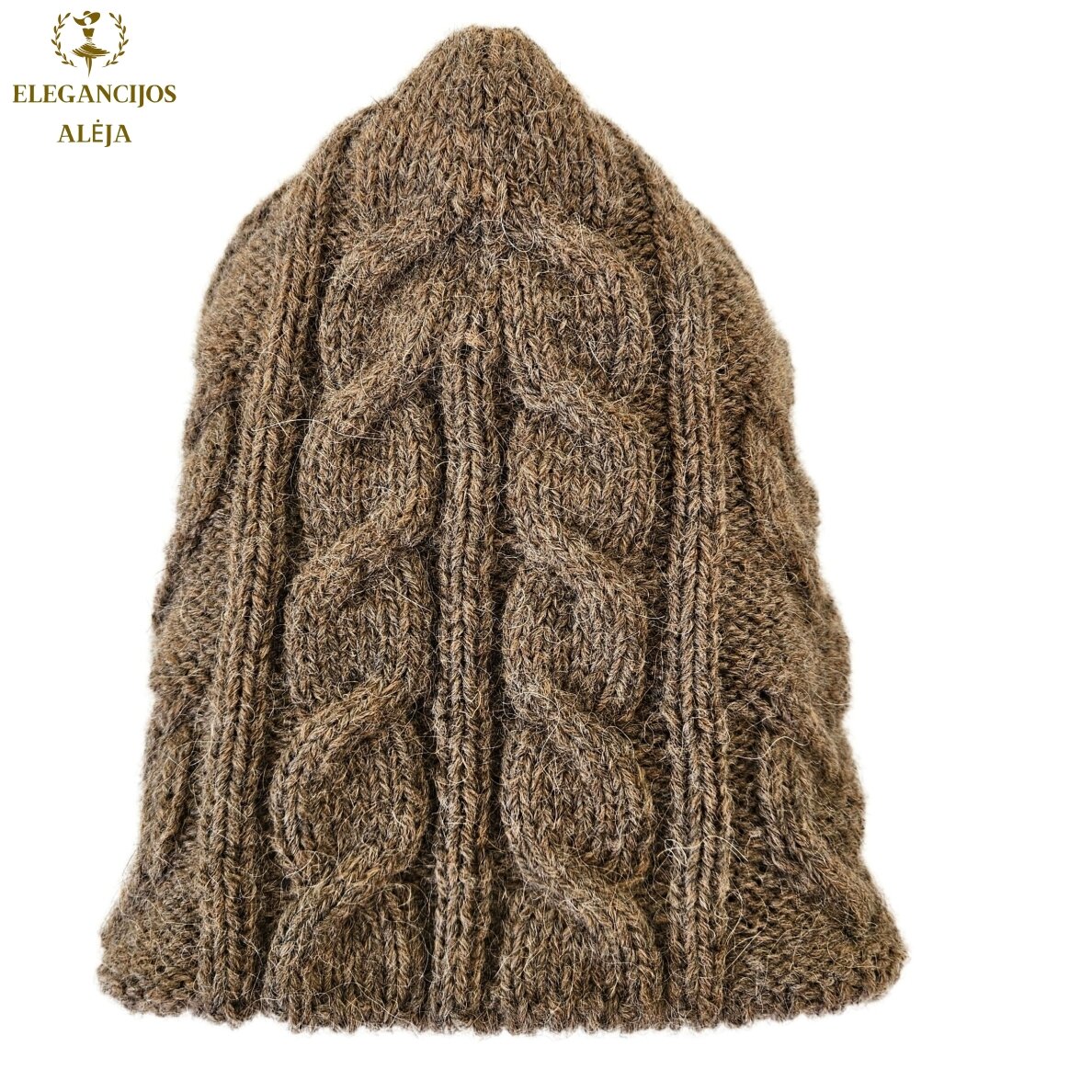 Uldhue, lysebrun farve, størrelse XL-XXL 1 Uldhue, lysebrun farve, størrelse XL-XXL 1