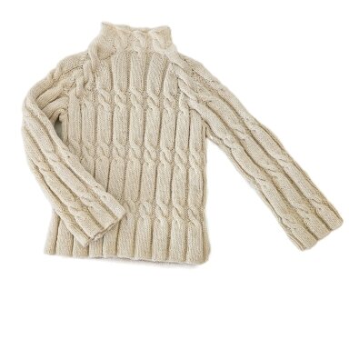 Uldsweater, hvid, størrelse 40 Uldsweater, hvid, størrelse 40