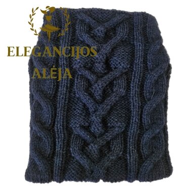 Wollmütze, dunkelblau, Größe S–L
