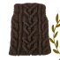 Wełniana czapka, ciemnobrązowa, rozmiar S–L